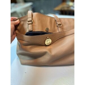 Tommy Hilfiger Tote‎ Bag Purse Handbag Carryall Work Travel Tan
